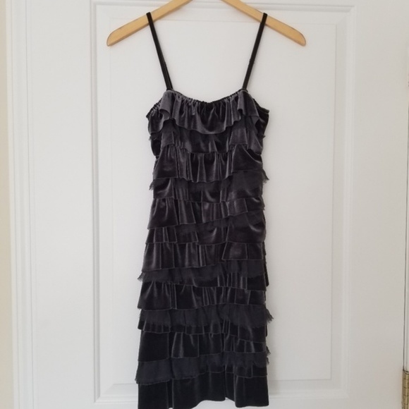 NEW Bailey 44 Bohemian Rhapsody Velvet Strappy Tier Layered Dress XS/S - Picture 1 of 4